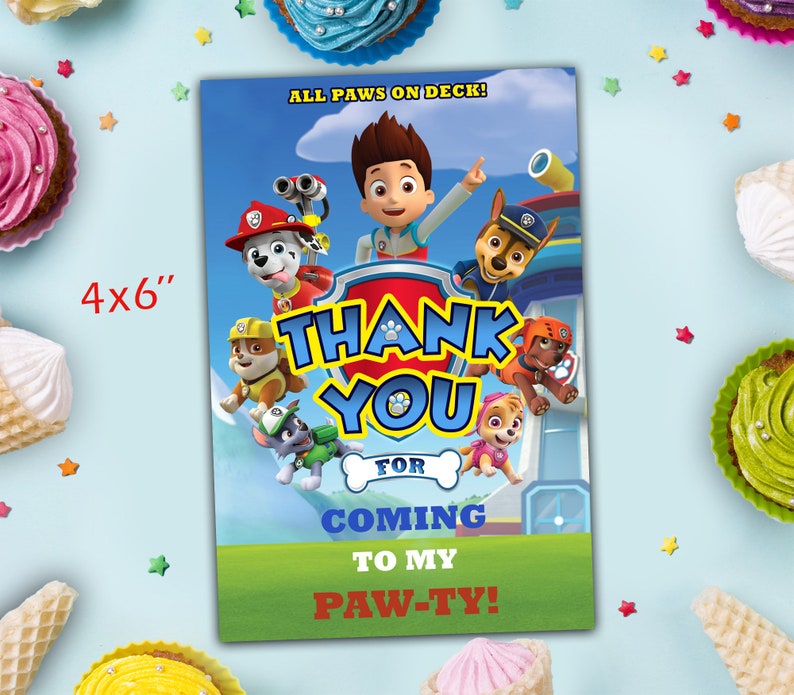 Pfote Patrol Geburtstagseinladung Paw Patrol Einladung Paw | Etsy