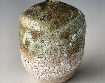 Stoneware Vessel Lichen Glazes