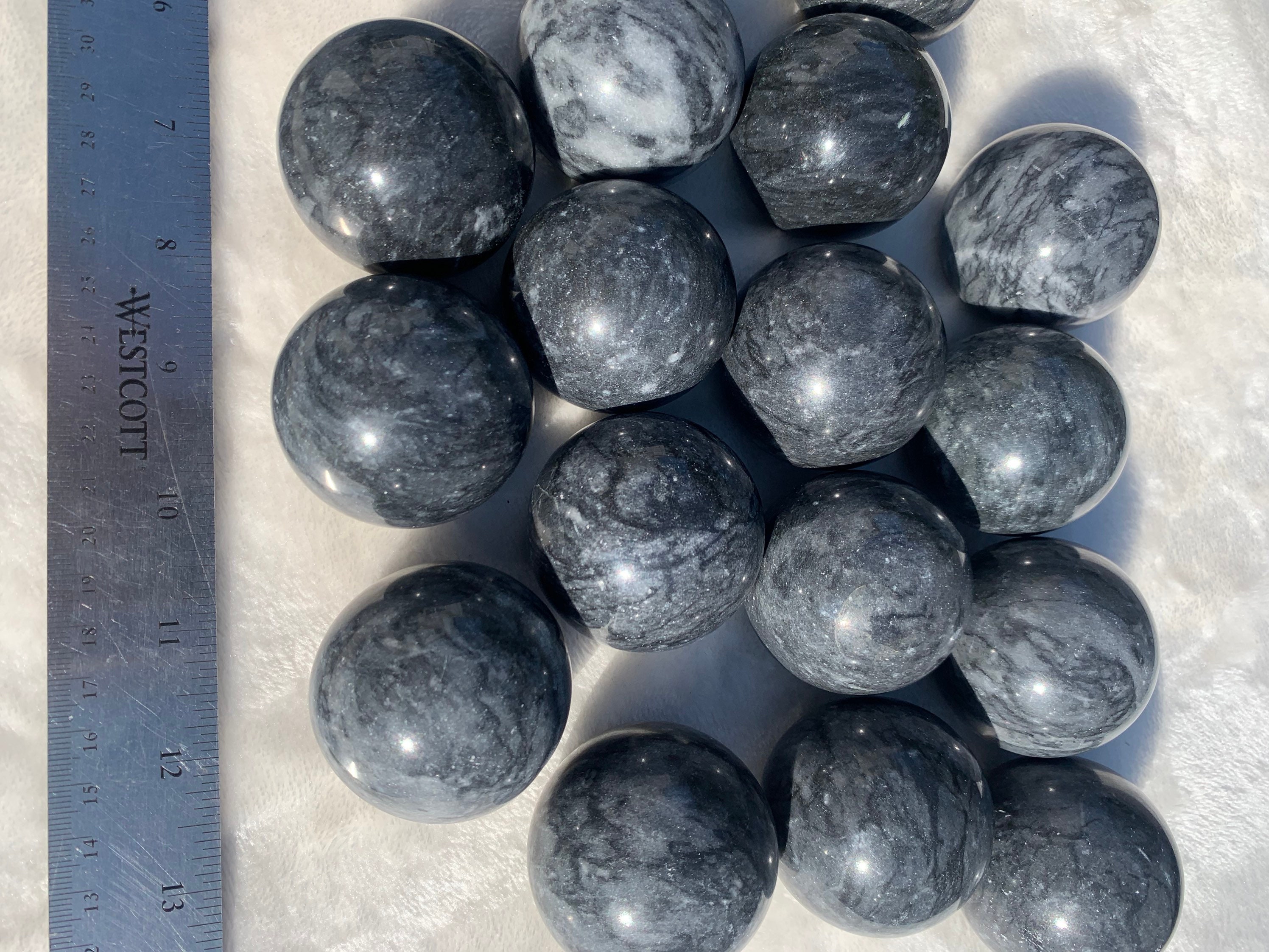 Gray Jade/Jadeite Spheres 5052 mm Etsy