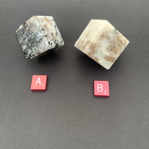 Rainbow Moonstone Floating Cube, Square, Crystal