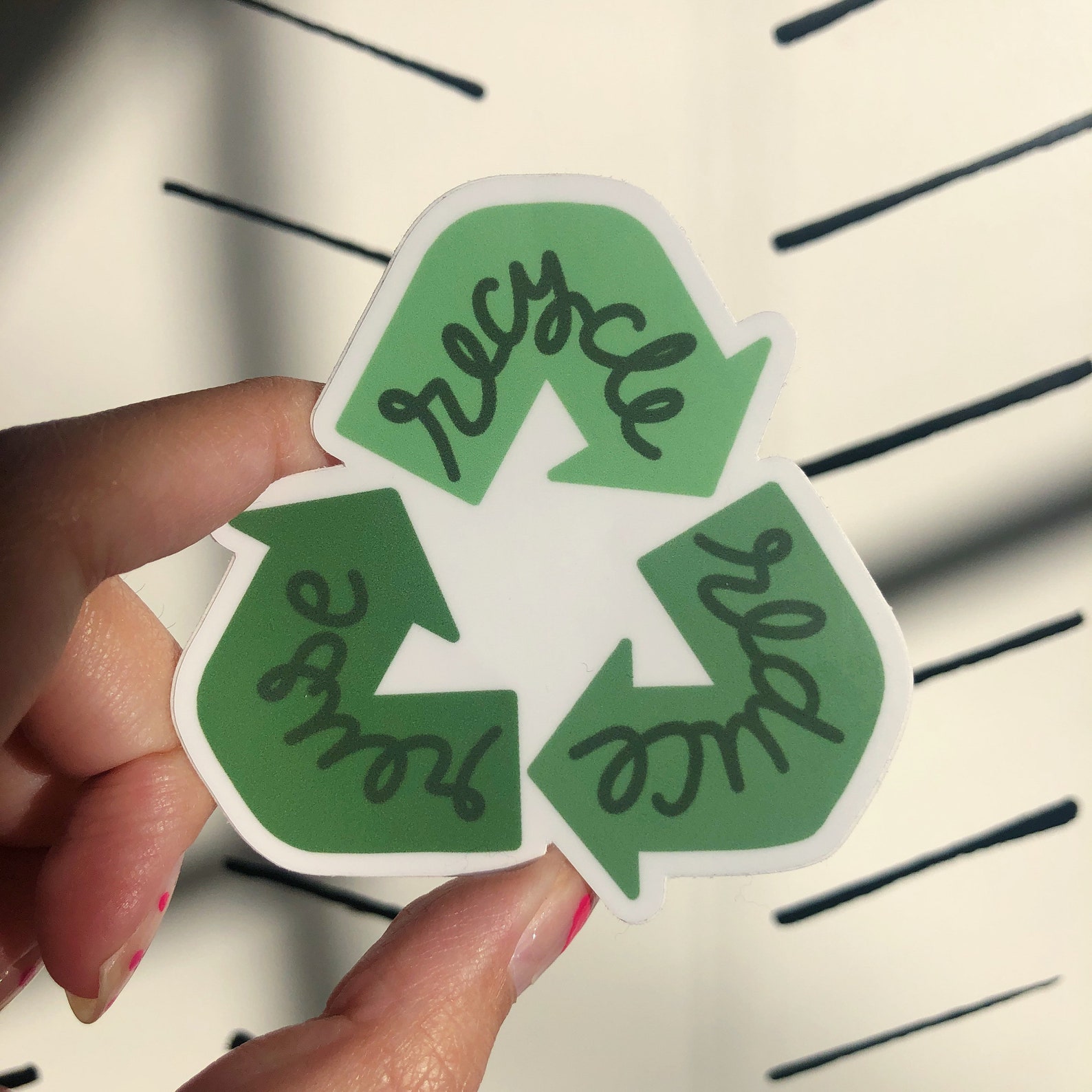 Reduce Reuse Recycle Sticker Die Cut Sticker Save Earth Etsy