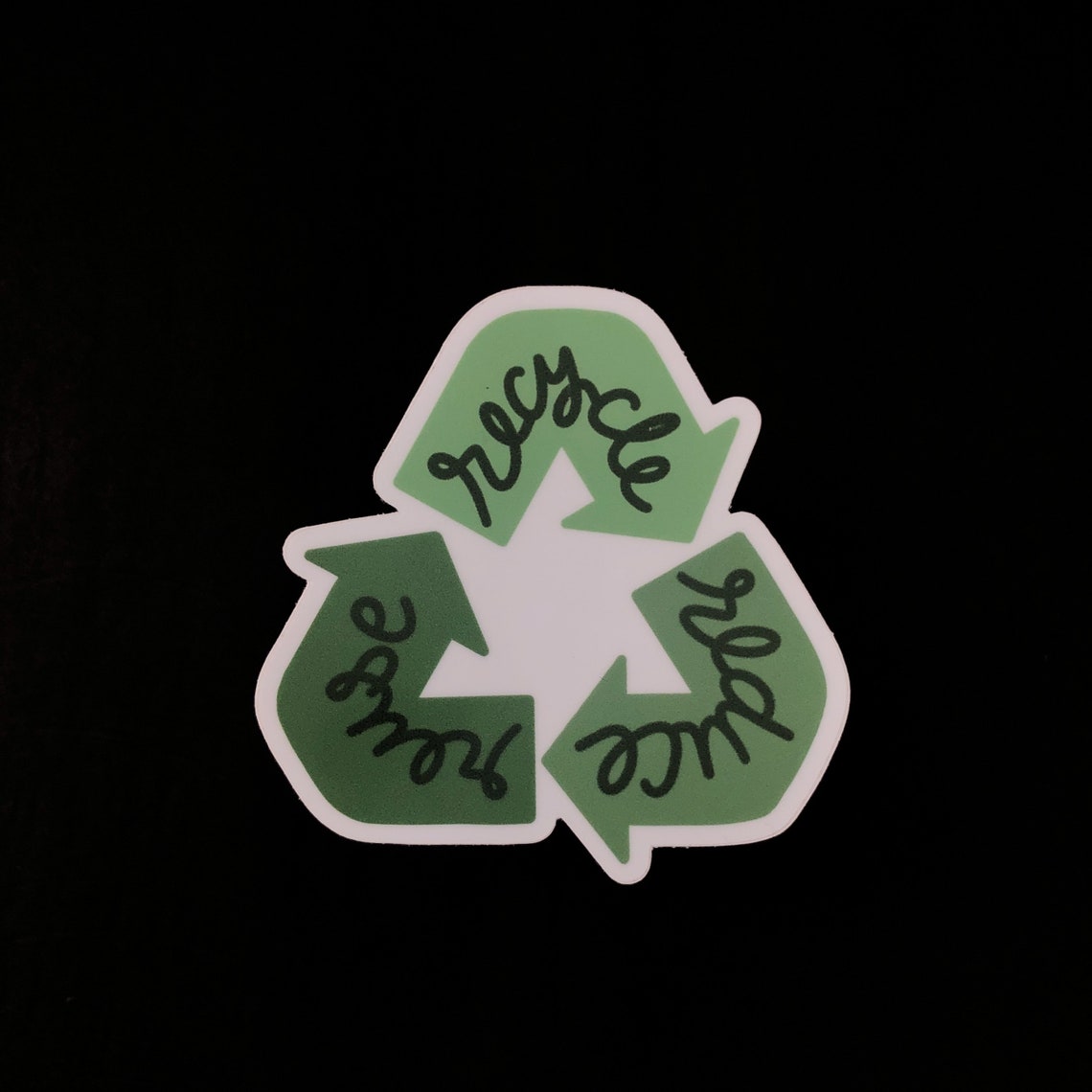 Reduce Reuse Recycle Sticker Die Cut Sticker Save Earth Etsy