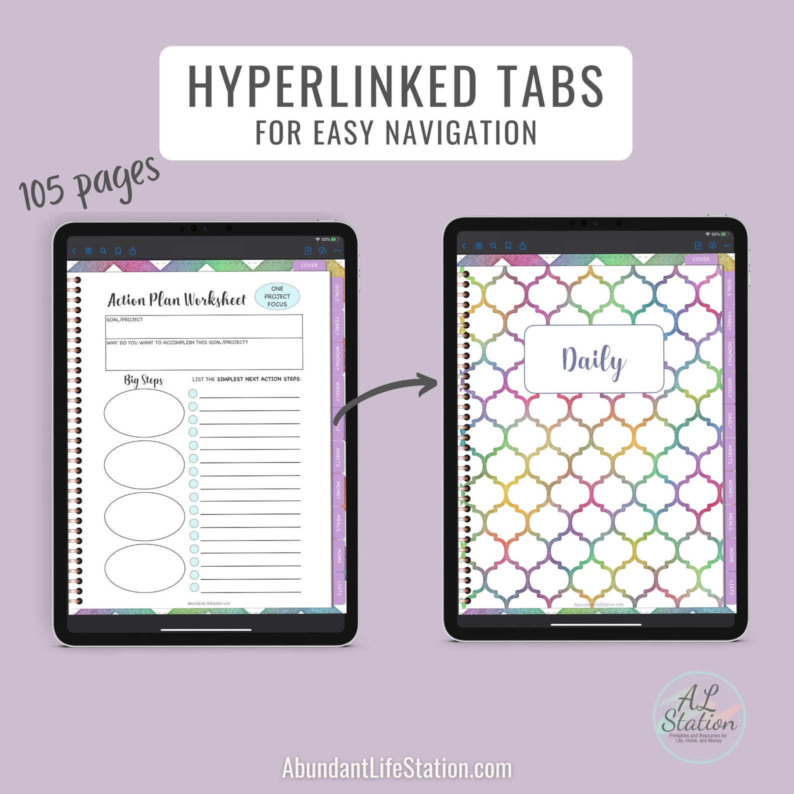 IPad Digital Planner Tablet Planner Goodnotes Noteshelf Etsy