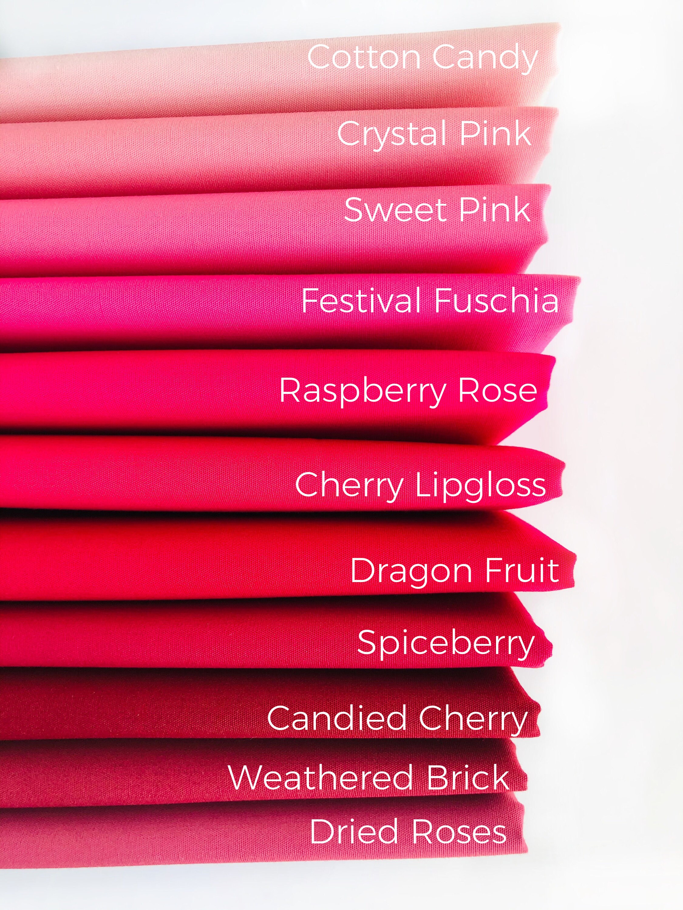 Pretty in Pink Bundle of 11 Solids Fat Quarter 1/4 Yard or Etsy