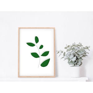 Leaf Minimalist Art Print