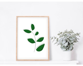 Leaf Minimalist Art Print