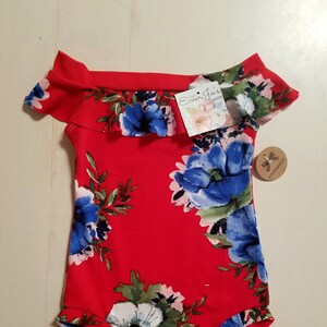 Baby Off Shoulder Leotard, Baby Leotard, Baby Bodysuit, Girls Leotard, Girls Bodysuit, Off Shoulder Bodysuit, Red Leotard