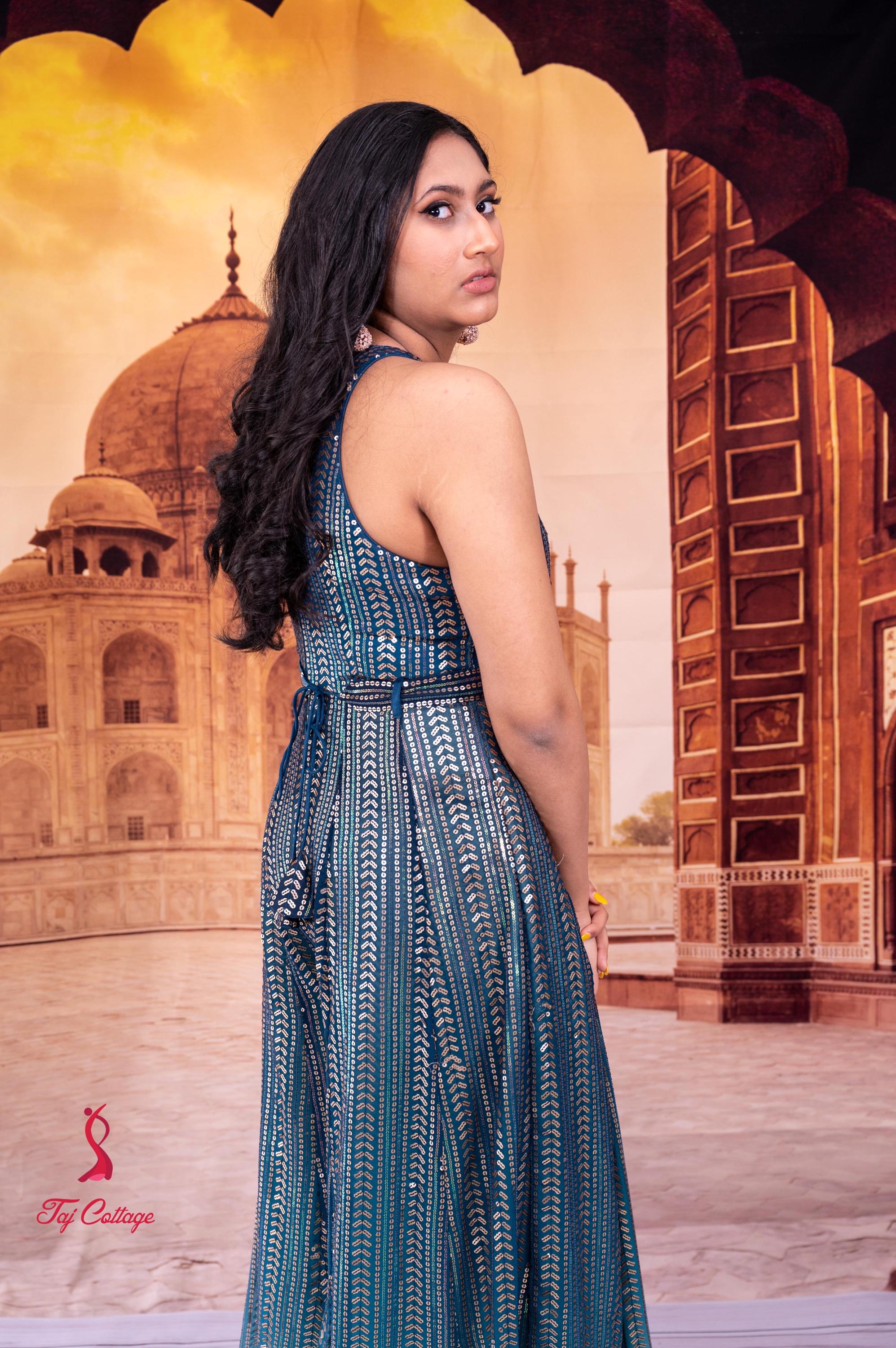 The Bell Sleeve Jumpsuit - Darkteal main image 1