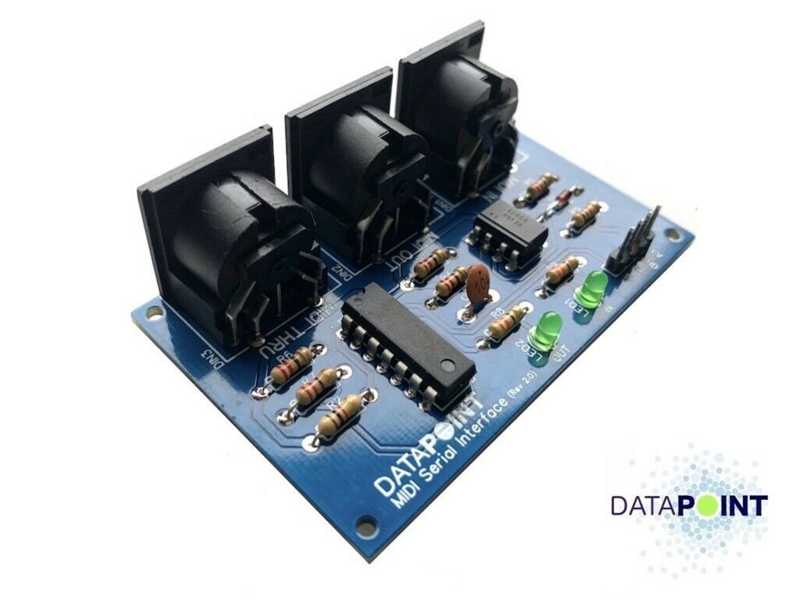 MIDI Arduino Serial Interface Breakout Board with Thru & LED Etsy