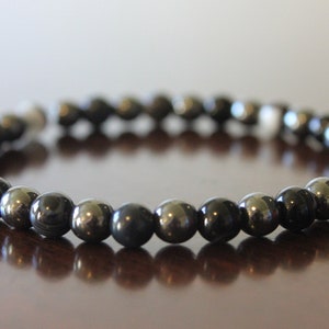 Gemstone Bracelet 6mm Sardonyx Hematite Natural Anxiety/Stress Relief Bracelet Calming Weighted Bracelet Mens Bracelet Women Bracelet Chakra