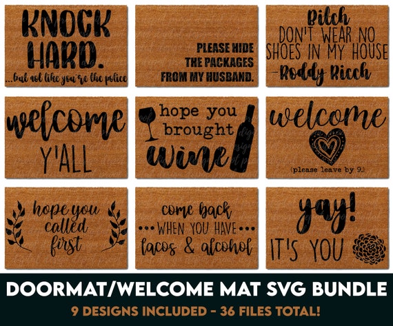 Download Doormat Mat Svg Bundle Doormat Svg Welcome Mat Svg Doormat Etsy