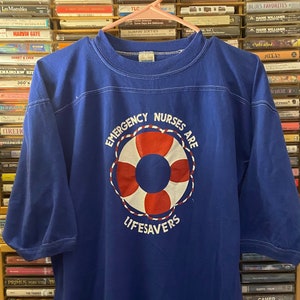 XL, 1970s nurse t-shirt, vintage nurse t shirt, vintage nursing shirt