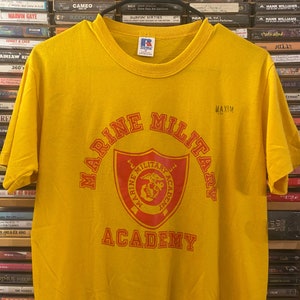 M, 1980s marine military academy t-shirt