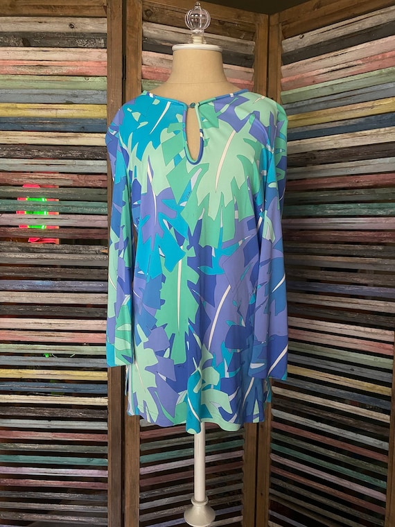 Emilio Pucci Blue and Purple Blouse