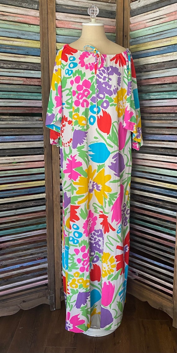 1960’s Miss Elaine Marc Maxi Dress Butterfly Sleev