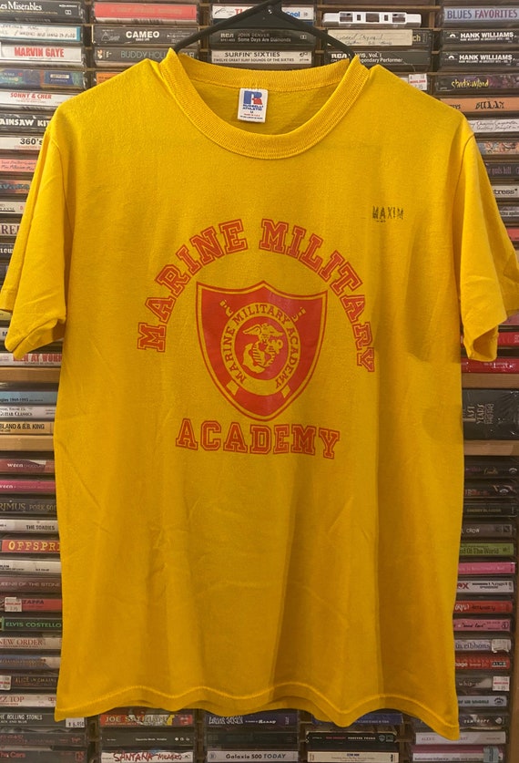 M, 1980s marine military academy t-shirt