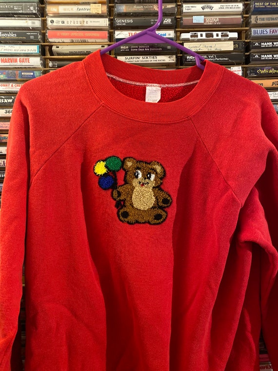 XL, 1980s teddy bear sweater