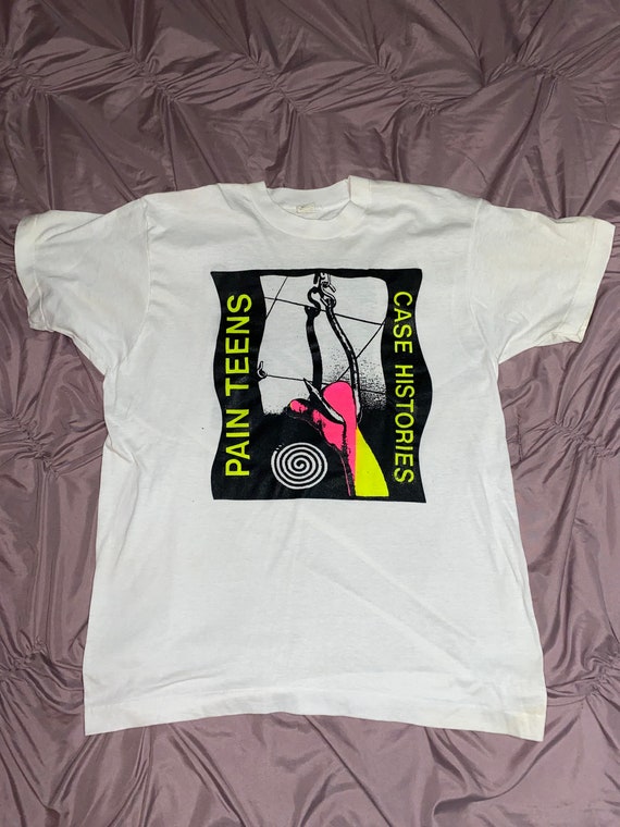 XL (M) NOS vintage 1980s pain teens shirt, pain te
