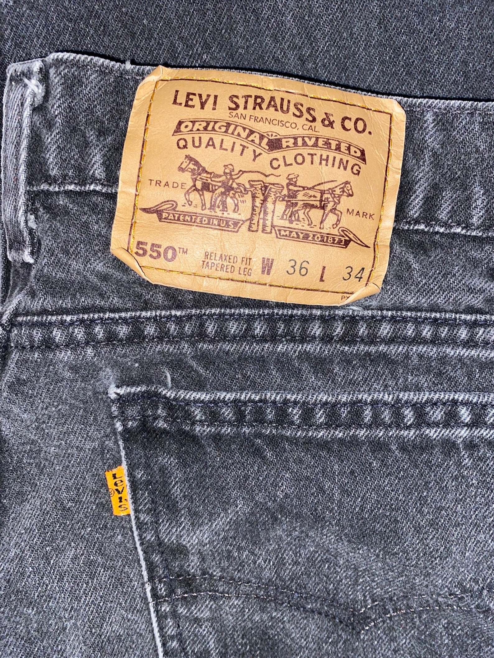 36x34 Vintage Levi Orange Tag Levi Orange Label Vintage 550 - Etsy