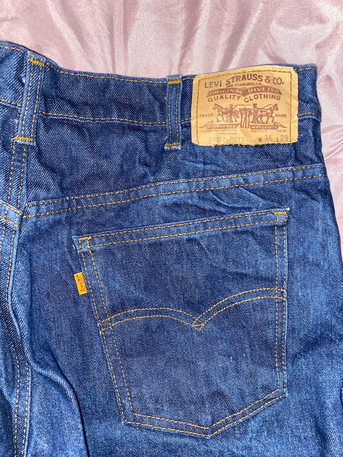 Vintage 36x29 Levi Orange Label Jeans Vintage Made in USA - Etsy