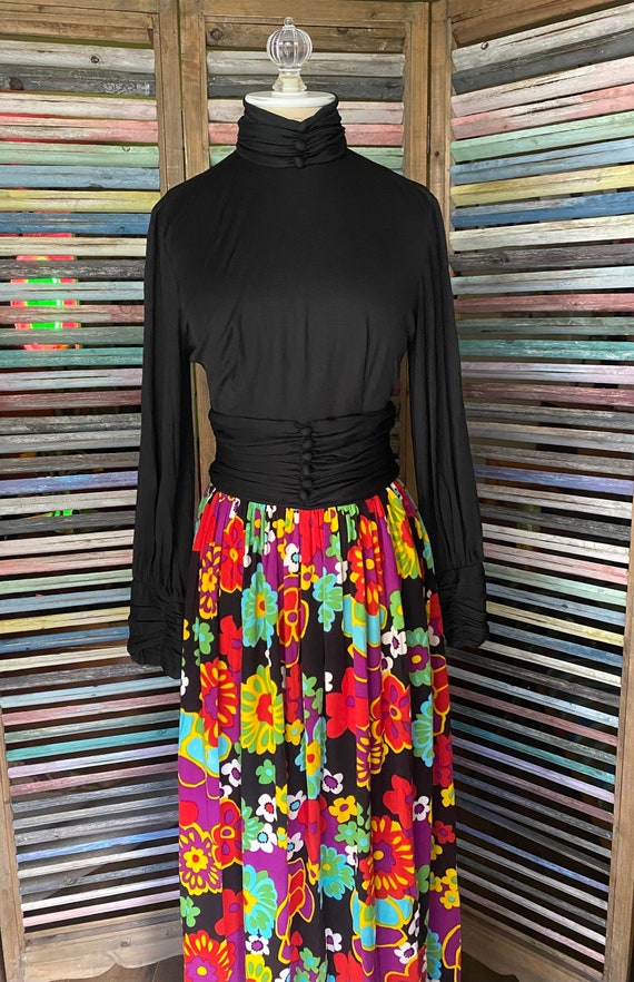 60’s/70’s Montgomery Ward Floral Dress