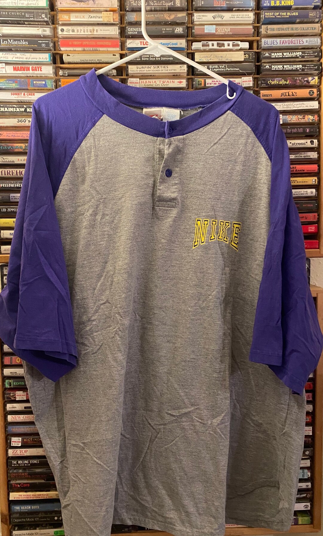 XL, 90s Nike Shirt, 90s Nike Henley Shirt, Vintage Nike Shirt Etsy