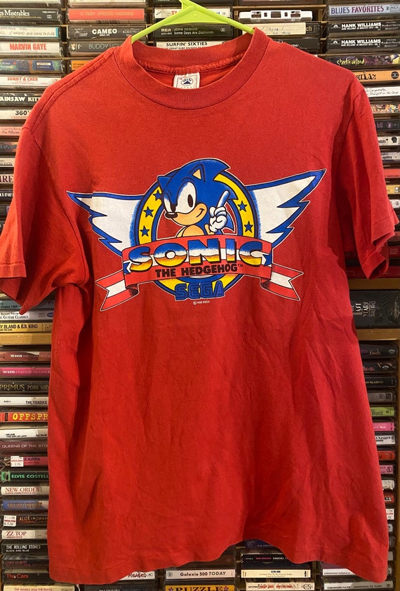 M, 1992 Sonic the Hedgehog Sega promotional shirt