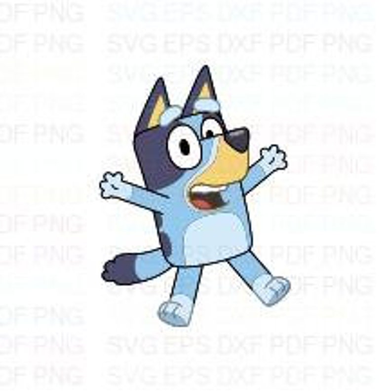 Download Bluey Very Happy Bluey Friends Svg Dxf Eps Pdf Png Cricut ...