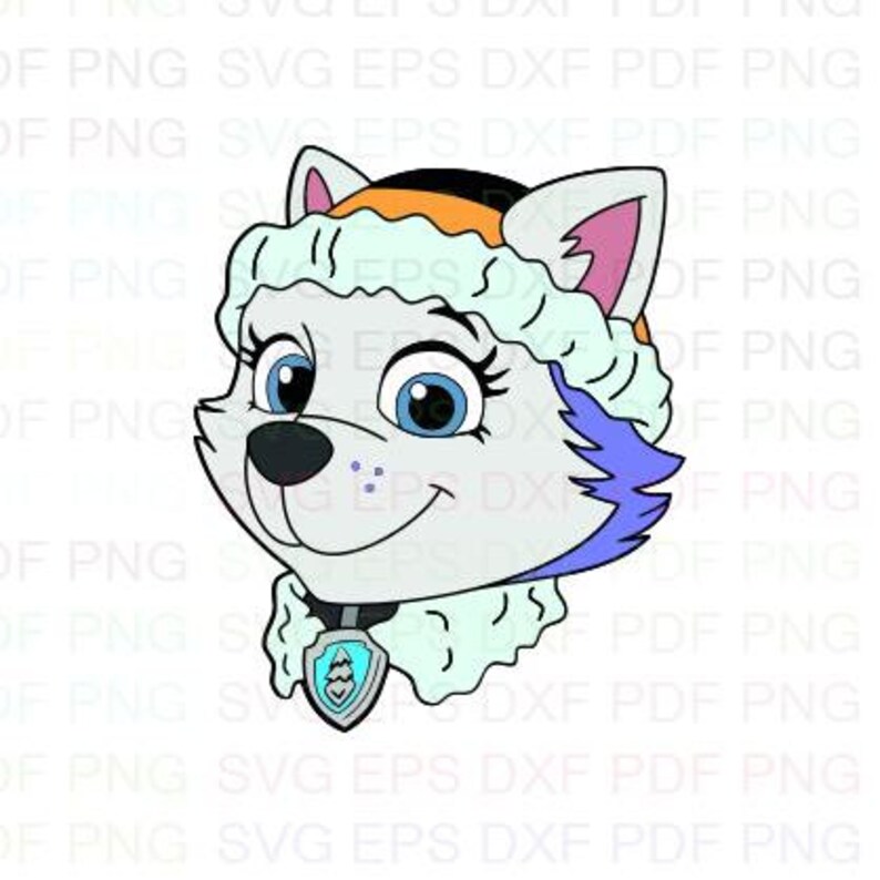 Download Everest Face With Logo Paw Patrol Svg Dxf Eps Pdf Png ...