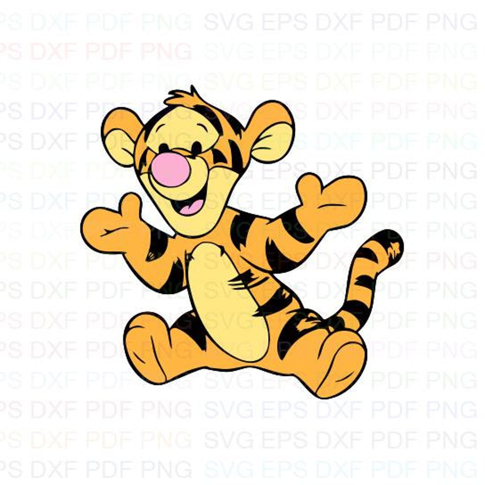 Download Baby Tigger 3 Winnie The Pooh Svg Dxf Eps Pdf Png Cricut ...