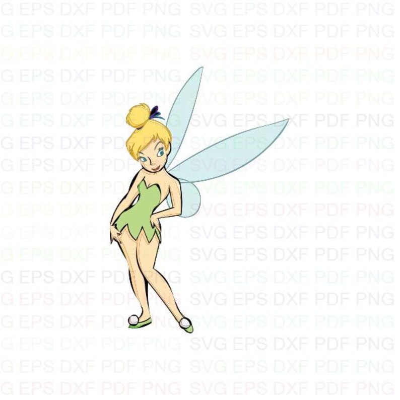 Tinkerbell Svg Dxf Eps Pdf Png Cricut Cutting file Vector | Etsy