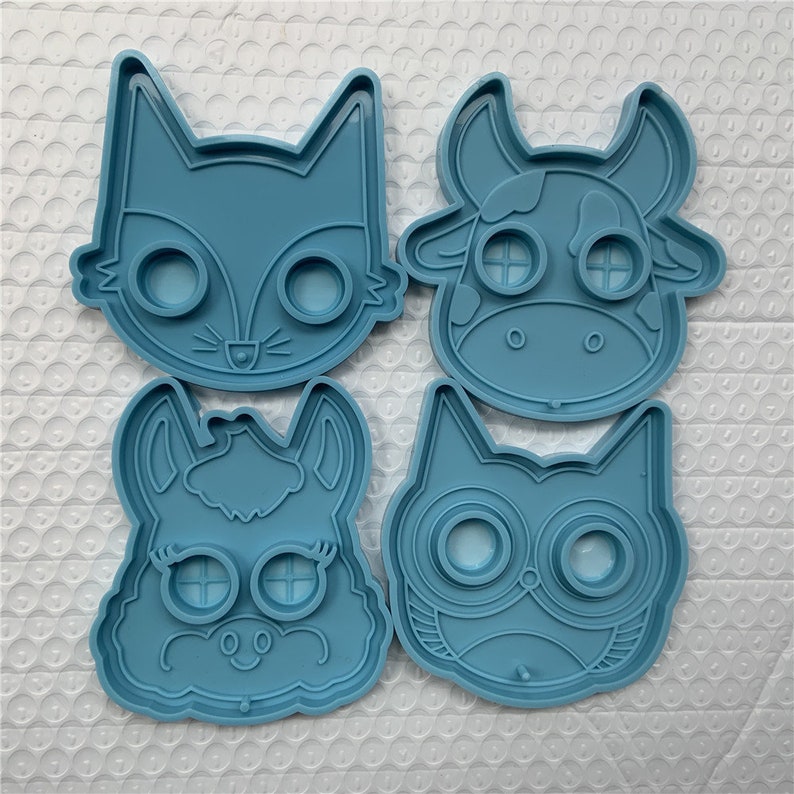 Self Defense Keychain Mold Knuckle Unicorn Cow Fox Owl Rabbit Etsy