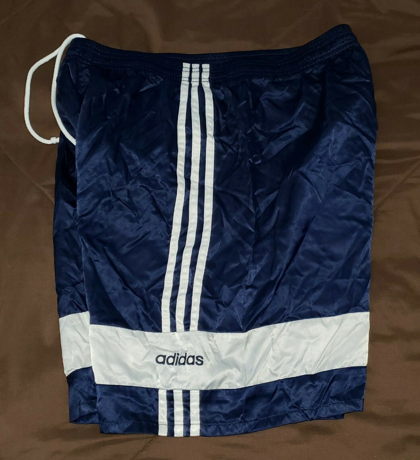 Adidas Nylon Shorts L Large Glanz Satin Soccer Vintage Shiny | Etsy