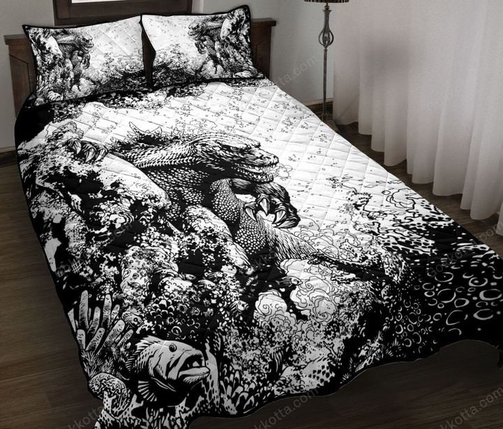Godzilla Quilt Bed SetGodzilla King Of The MonstersGodzilla Etsy