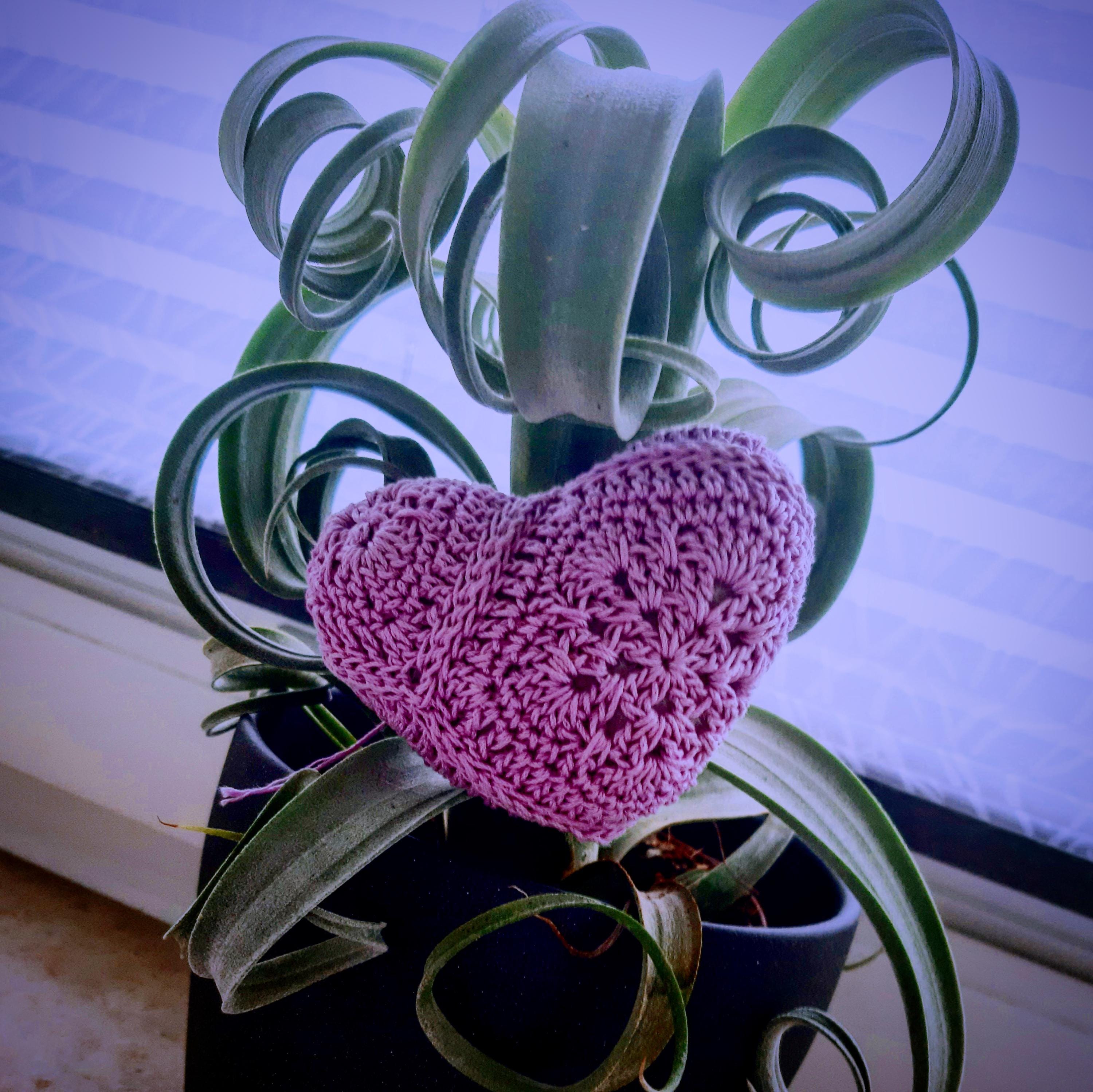 Crochet Pattern for a Heart With African Flowers as PDF Granny Heart ...