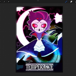 Carta del Tarot Templanza de Stolace Fanart Descarga digital LISTA PARA IMPRIMIR