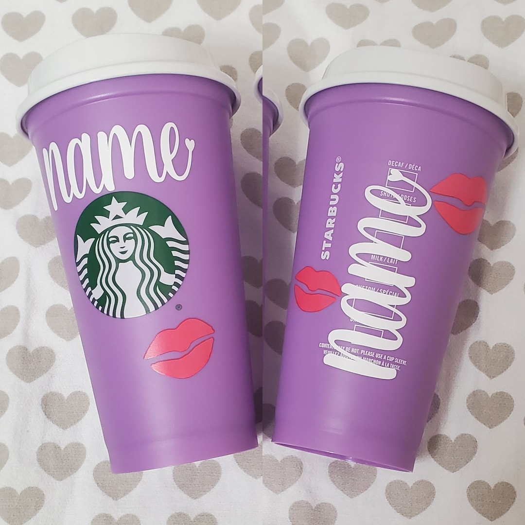 Starbucks Cup/ Valentine Starbucks cup/ Personalized cup/ Reusable