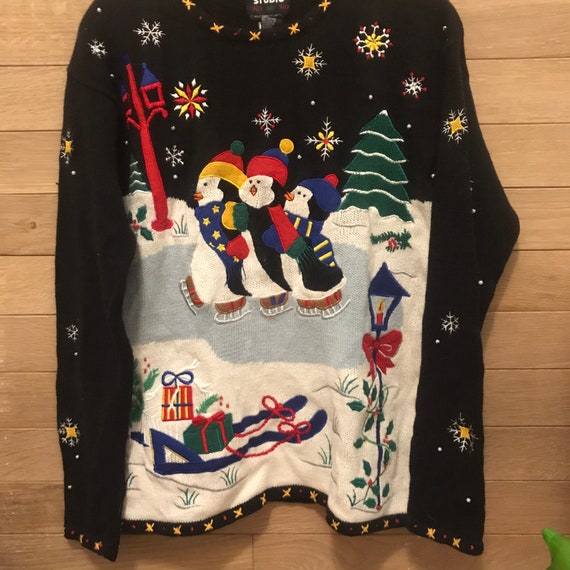 Christmas Sweater Ugly Penguins