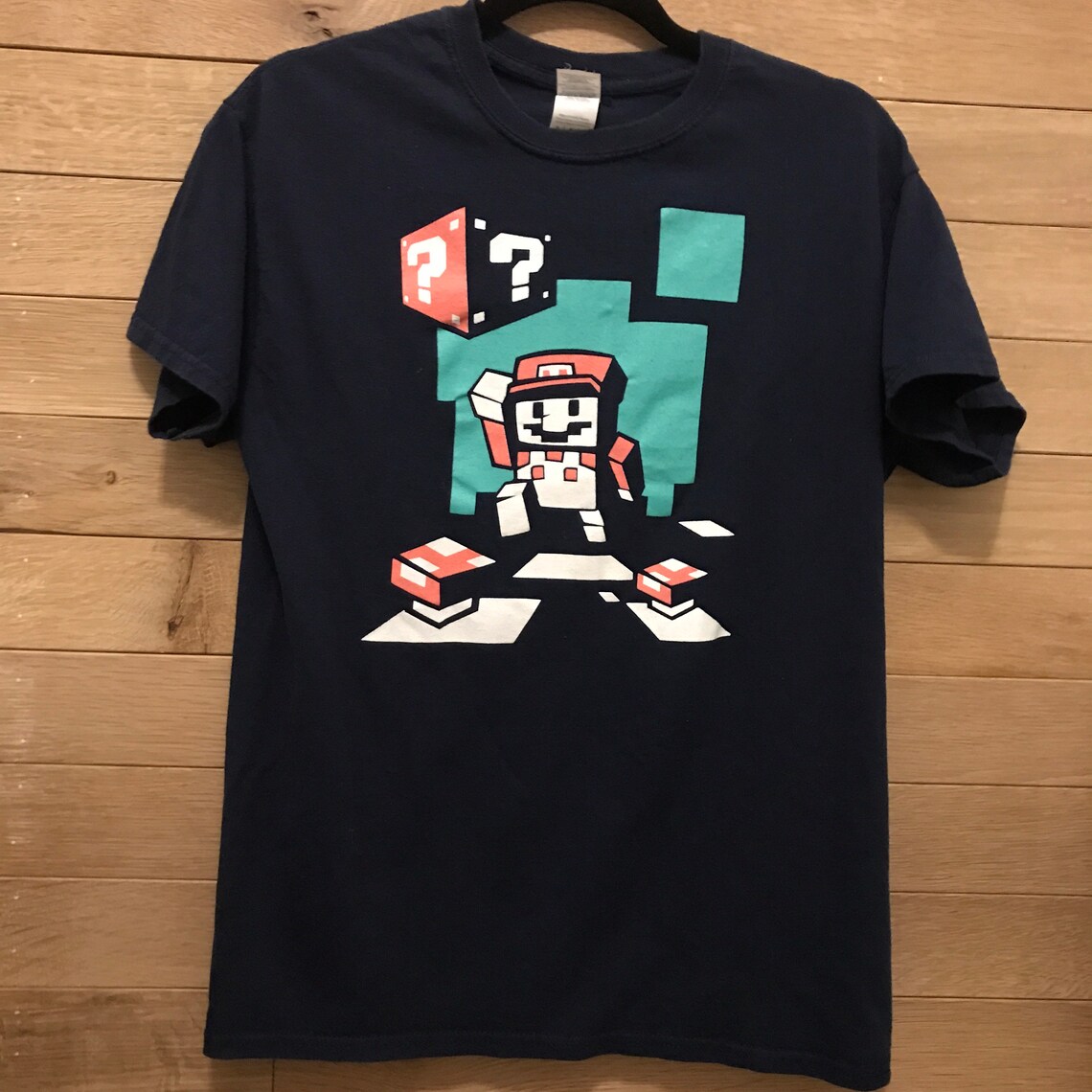 Digital Block Roblox Mario SuperMario Tee Etsy