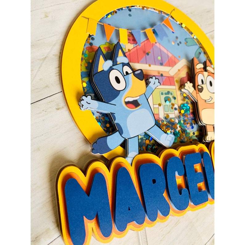 Bluey Cake Topper Bluey and Bingo Shaker Cake Topper Bluey Bluey Cake Topper Bluey and Bingo Shaker Cake Topper Bluey