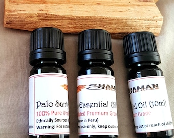 Palo Santo Essential Oil (Peruvian Holy Wood) - Shamanic - 100% Pure - Undiluted (Bursera Graveolens)