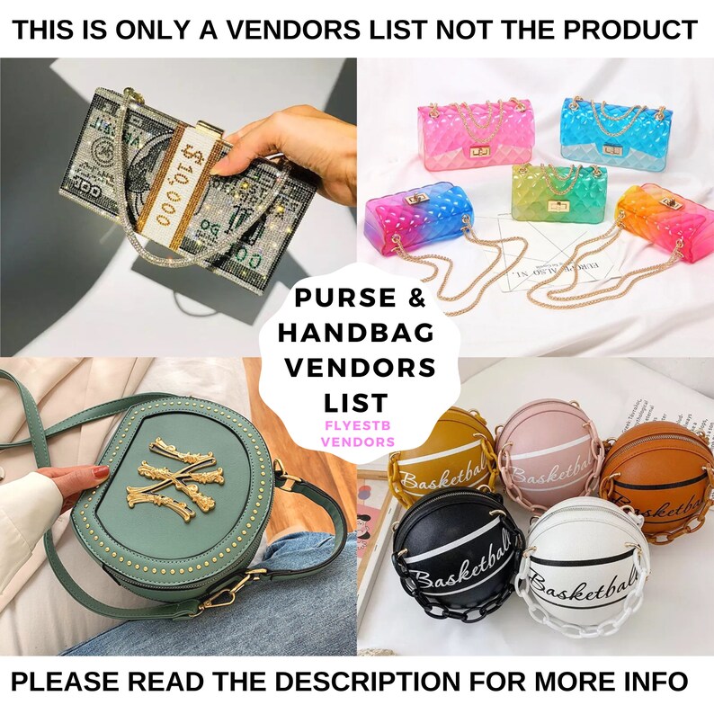 Purse and handbag wholesale vendors list Etsy