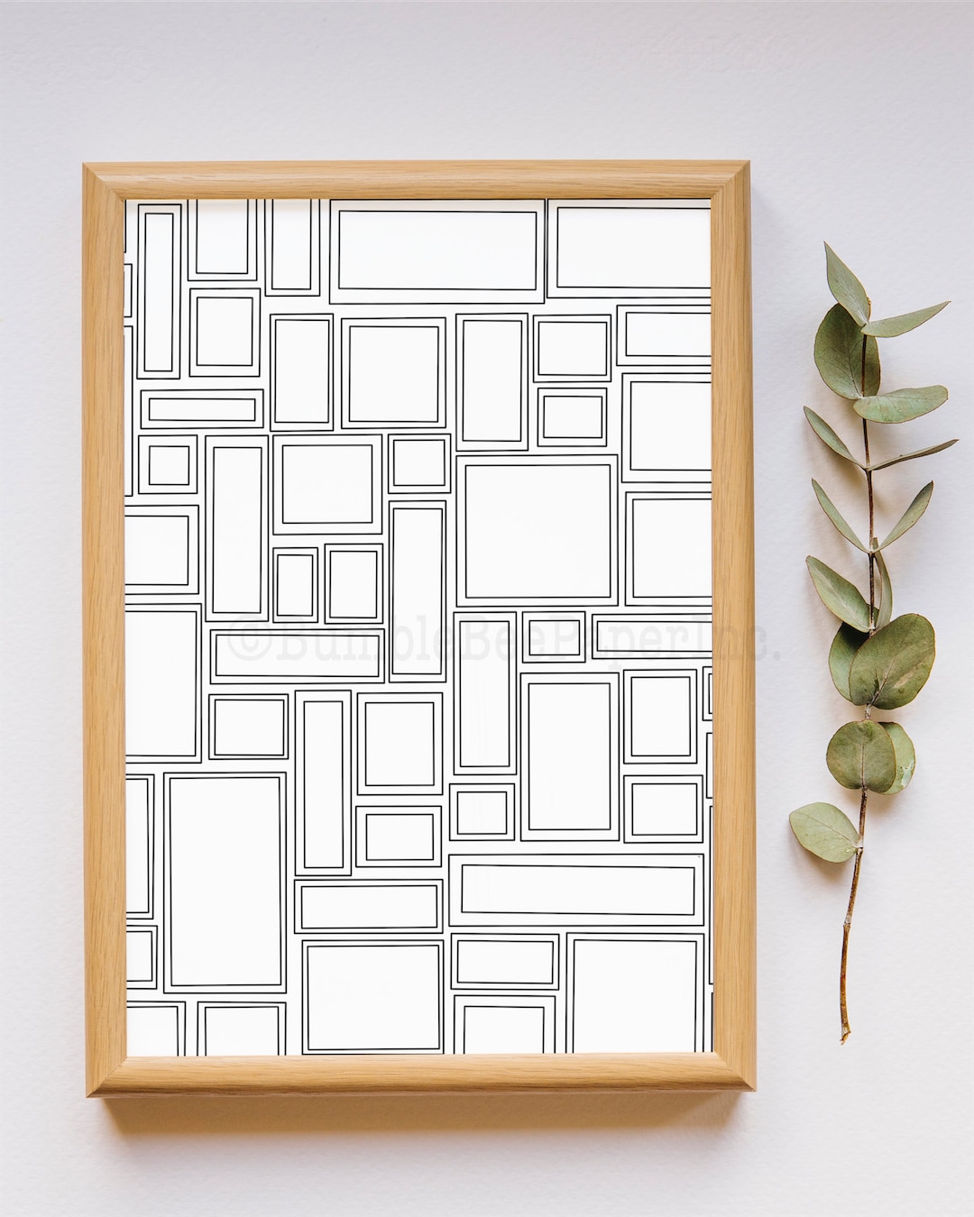 Blank Frames Coloring Page/wall Art - Etsy