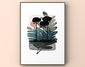 Affiche / Print / Couleur d'automne / illustration