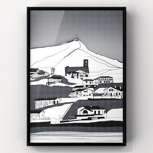 Affiche / voyage / LA RHUNE / pays basque