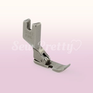 P36L Wide Hinged Cording/Zipper Foot for Left Side Industrial High Shank Sewing Machine