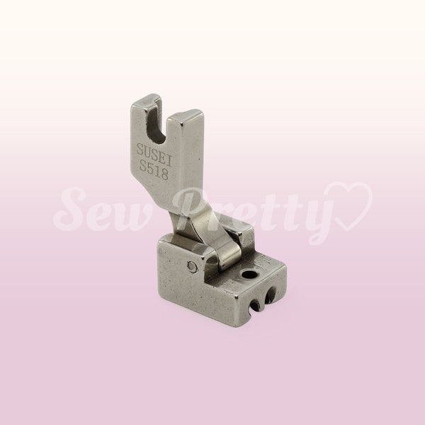 S518 Invisible Zipper Foot Hinged for Industrial High Shank Sewing Machine