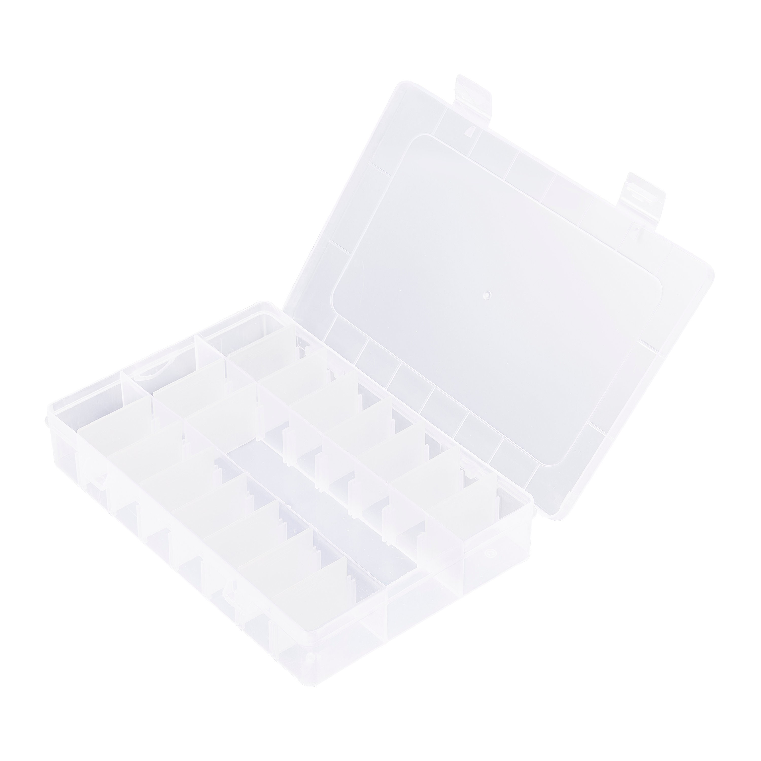 4 X 4 X 2 Clear Plastic Display or Storage Box Made in USA free Shipping 6  Pieces Included 