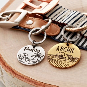 Western Dog Tag Desert Pet Tag Cactus Dog Tag Cute Dog Tag Personalized Dog Tag Pet ID Tag Collar Tag Dog Name Tag Custom ID image 5