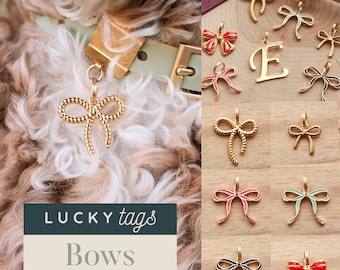 Bow Collar Charms - Pet Collar Accessories, Jewelry for Pets, Pet Collar Charms, Ribbon Charm, Cute Dog Collar, Bows for Dogs, Bow Charm